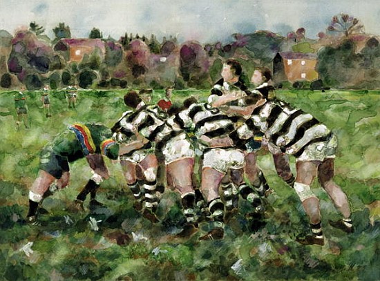 A Rugby Match, 1989  od Gareth Lloyd  Ball