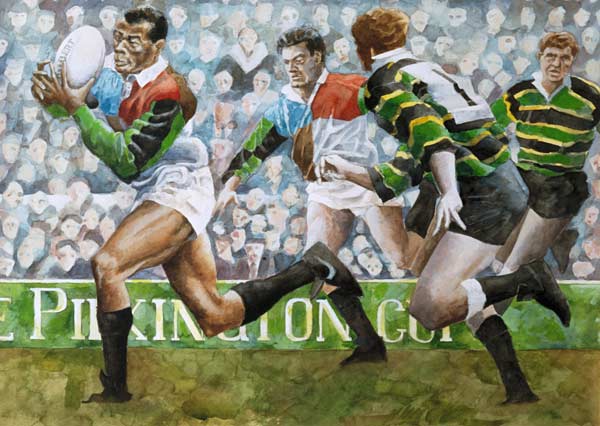 Rugby Match: Harlequins v Northampton, 1992 (w/c)  od Gareth Lloyd  Ball