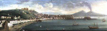 View of Naples from the west od Gaspar Butler