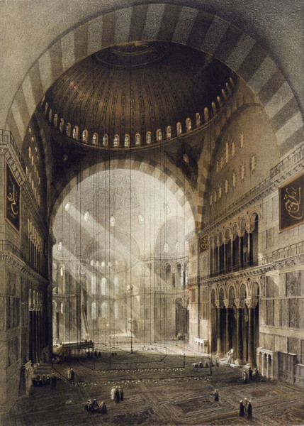 Constantinople , Hagia Sophia od Gaspard Fossati