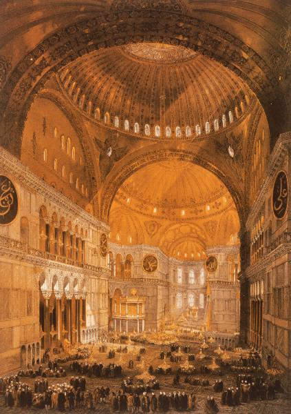 Constantinople , Hagia Sophia od Gaspard Fossati