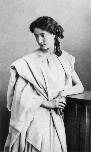 Sarah Bernhardt (1844-1923) in the role of Junie in ''Britannicus'' by Jean Racine (1639-99) c.1860  od Gaspard Felix Tournachon Nadar