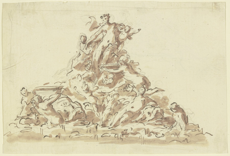 Entwurf zu einem Nymphenbrunnen od Gaspare Diziani