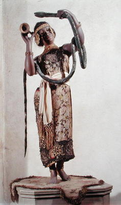 Automaton of a Snake-Charmer, c.1902 (mixed media) od Gaston Decamps