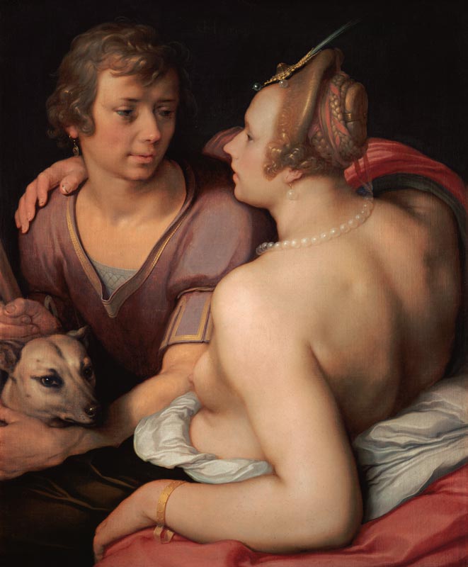 Venus and Adonis. od (gen. van Haarlem) Cornelisz Cornelis