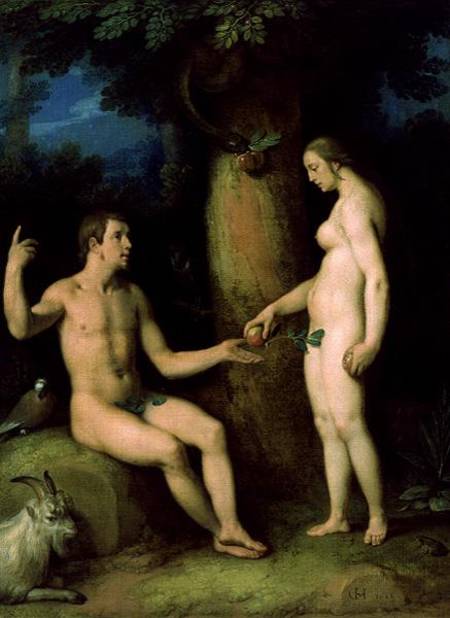Adam and Eve od (gen. van Haarlem) Cornelisz Cornelis