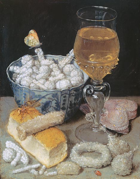 Quiet life with bread and sweets od Georg Flegel