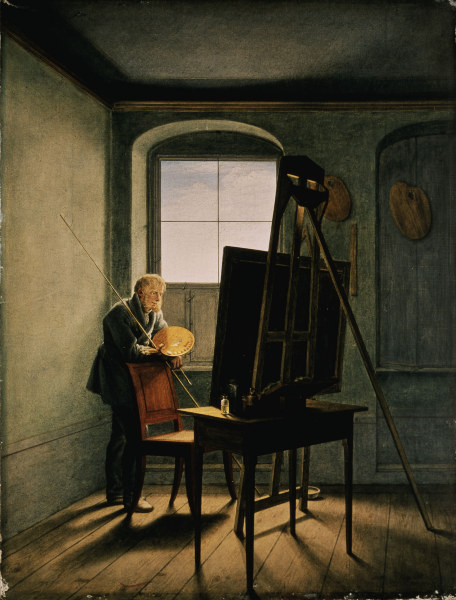 Kersting , Caspar David Friedrich od Georg Friedrich Kersting