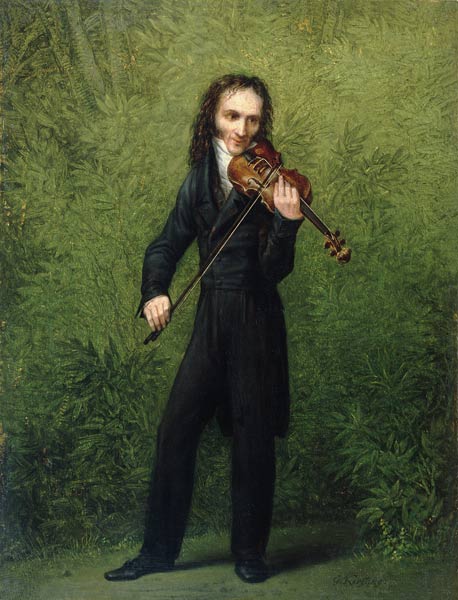 The violinist Nicolo Paganini od Georg Friedrich Kersting
