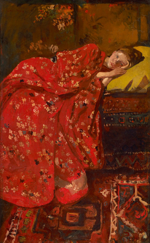 The Red Kimono od Georg Hendrik Breitner