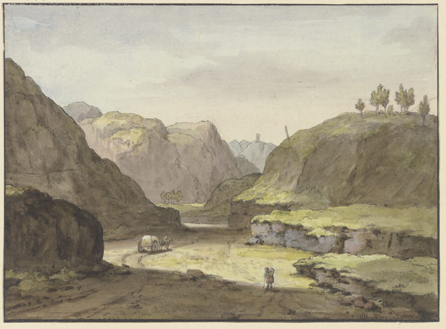 The Mühlental near Jena od Georg Melchior Kraus