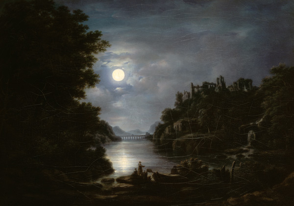Moonlight landscape od Georg Primavesi
