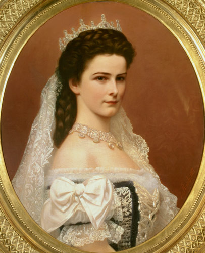 Empress Elizabeth of Bavaria (1837-98) in Hungarian costume od Georg Raab