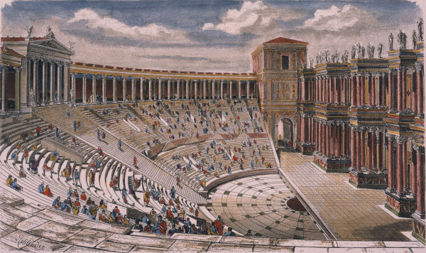 Rome , Pompeii Theatre od Georg Rehlender