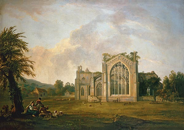 The ruins of the Melrose Abbey. od George Barret