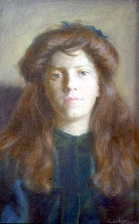 Portrait of a Young Girl od George Cartlidge