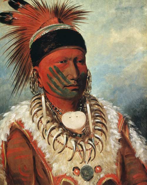 'White Cloud', Chief of the Iowas od George Catlin