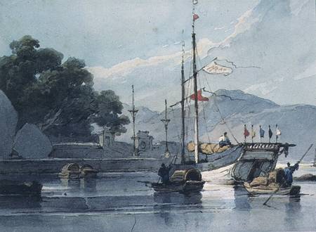 Shipping on a Chinese River od George Chinnery