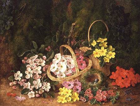 Spring Flowers in baskets od George Clare