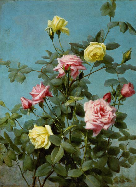 Roses pink and yellow. od George Cochran Lambdin
