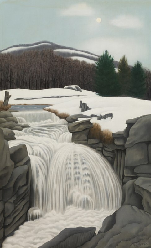 Brook in the Mountains, 1945 (oil on canvas) od George Copeland Ault