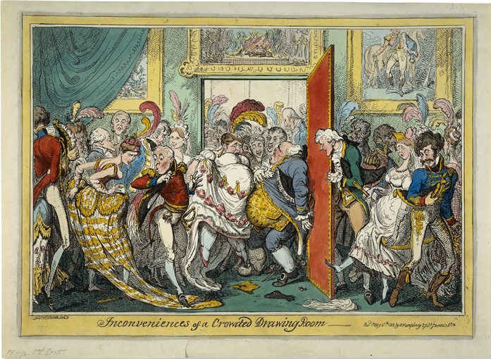 The Inconveniences of a Crowded Drawing Room od George Cruikshank