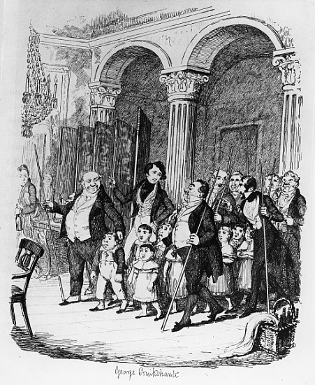 Public Dinners, illustration from ''Sketches Boz'', od George Cruikshank