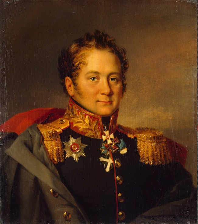 Portrait of General Alexander Alexandrovich Pisarev (1780-1848) od George Dawe