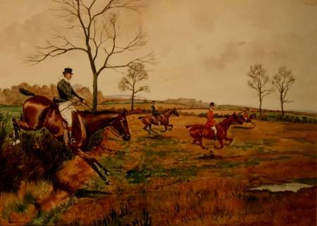 Hunt at Full Gallop od George Derville Rowlandson