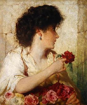 A Summer Rose, 1910 (oil on canvas)