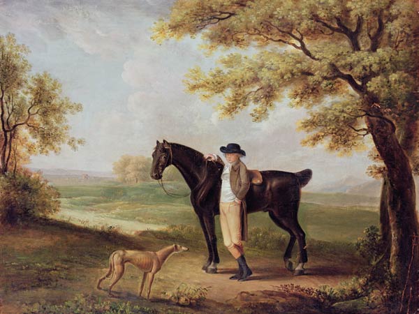Horse, rider and whippet od George Garrard