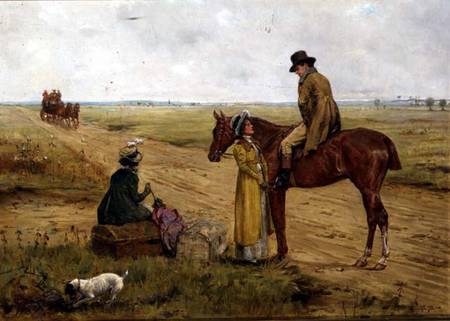 Waiting for the Stage Coach od George Goodwin Kilburne