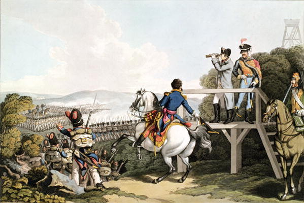 Bonaparte (1769-1821) Just before his Flight, Viewing the Attack of his Imperial Guard, Waterloo, 18 od George Hum