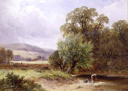 A Brook near Barrow od George II Turner