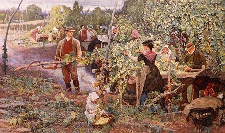 Hop Pickers od George John Pinwell