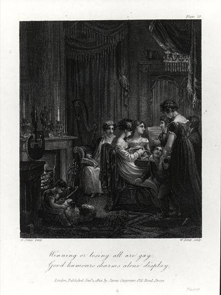 Domestic Scene, from 'The Social Day' by Peter Coxe, engraved by William Bond od George Jones