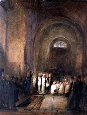 Turner's (1775-1851) Burial in the Crypt of St. Paul's