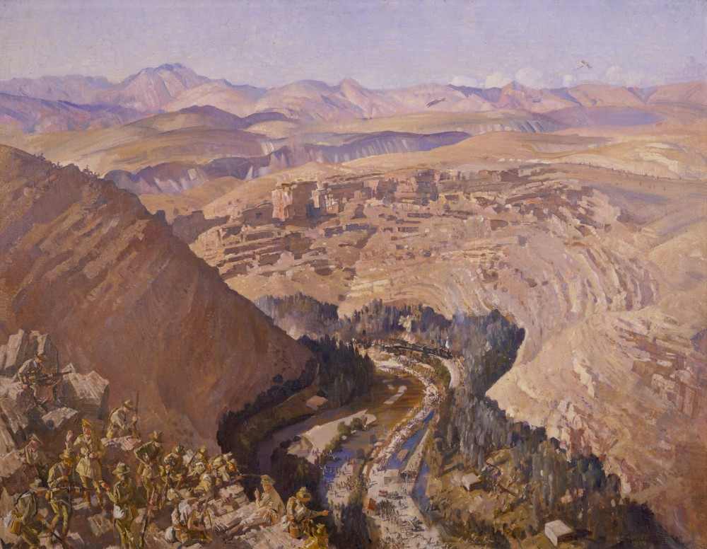 Barada Gorge, 30 September 1918 od George Lambert