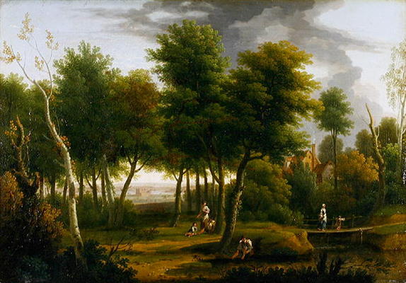 Woody Landscape, 1757 (oil on canvas) od George Lambert