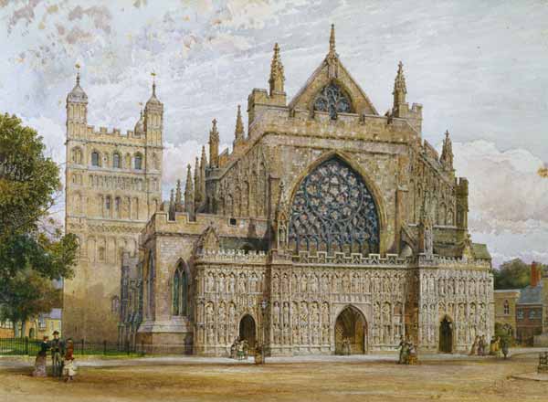 West Front, Exeter Cathedral od George Nattress
