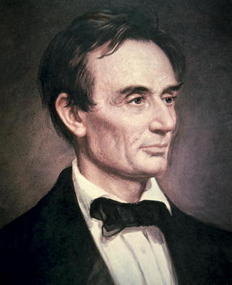 Abraham Lincoln (1809-60) (oil on canvas) od George Peter Alexander Healy