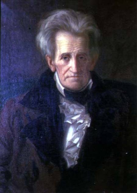Portrait of Andrew Jackson (1767-1845) seventh President of the United States of America (1829-1837) od George Peter Alexander Healy
