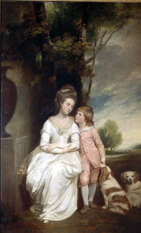 The Countess of Albemarle and her son od George Romney
