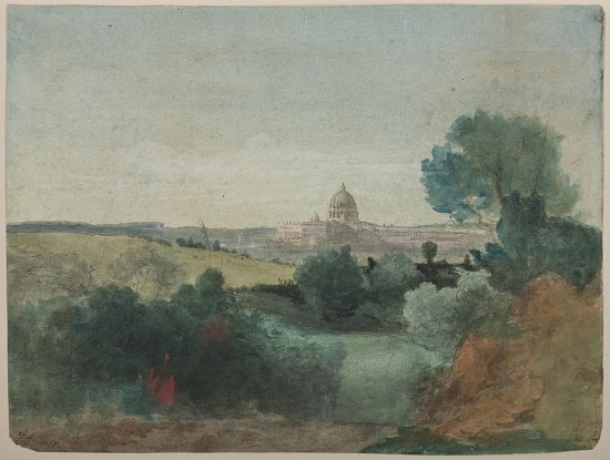 Saint Peter's seen from the Campagna od George Snr. Inness