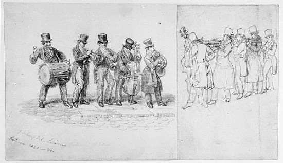 London Street Musicians, c.1820-30 od George the Elder Scharf