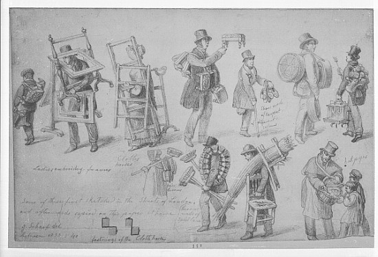 London street traders, 1830-40 od George the Elder Scharf
