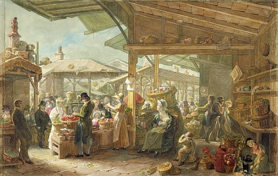 Old Covent Garden Market od George the Elder Scharf