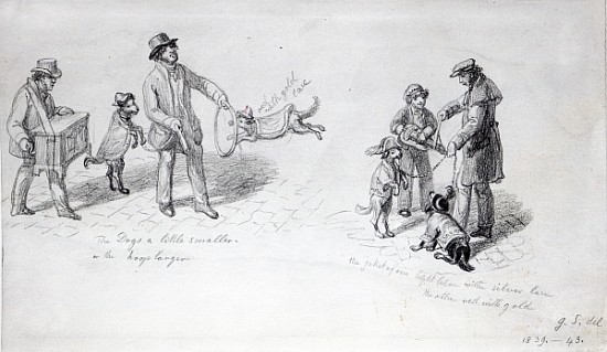 Street Performers, c.1839-43 od George the Elder Scharf