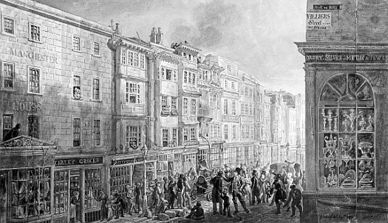 The Strand from the corner of Villiers Street od George the Elder Scharf