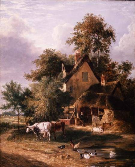 Farmyard Scene od George Vincent